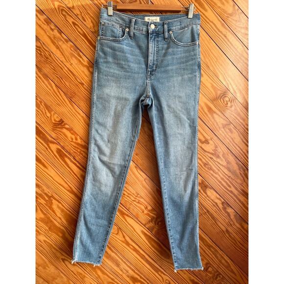 MADEWELL 10" High-Rise Skinny Jeans Highview Raw-Hem - Picture 4 of 10